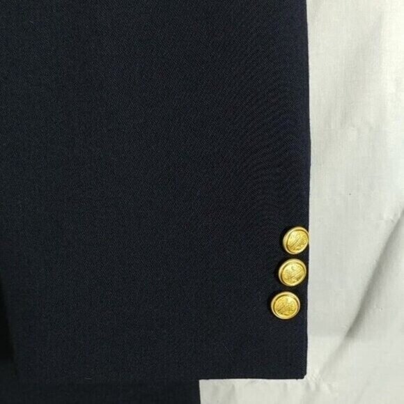 David Taylor Men's Blue Formal Suit Wool Blend Dinner Jacket Size 46 R - Picture 3 of 11